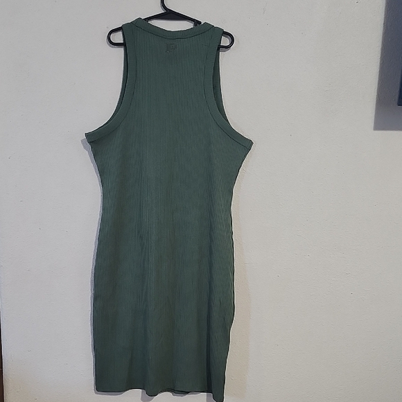 PINK Victoria's Secret Green Ribbed Mini Dress - Picture 6 of 10